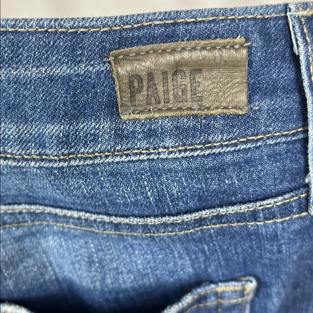 Paige Jimmy Jimmy Crop Maternity Jeans in Penelope. - Picture 6 of 9